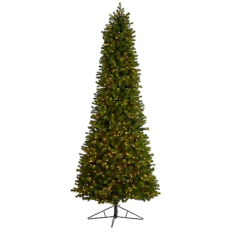 Nearly Natural 9.5 ft. Slim Colorado Mountain Spruce Artificial Christmas Tree