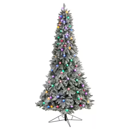 Nearly Natural British Columbia Mountain 8.5' Flocked Artificial Christmas Tree Artificial Christmas Trees