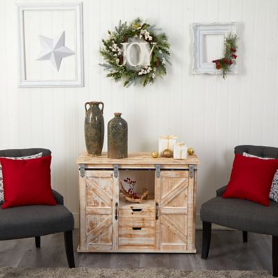 Image showing  24 in. Christmas Joy Greenery Holiday Artificial Wreath