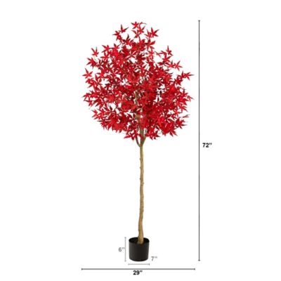 Image showing  6 ft. Artificial Maple Tree, Fall Decor
