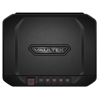 Vaultek 1 Handgun VS20i Compact Bluetooth Enabled Biometric Gun Safe with Rechargeable Battery and Interior Lighting, Black