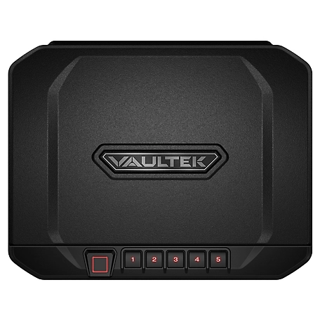Vaultek 20 Series VS20i, Quick Access 1-Gun Biometric/Keypad Rechargeable Bluetooth Gun Safe, Black