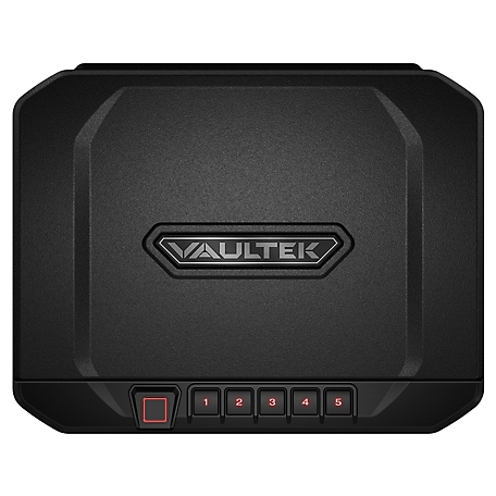 Vaultek 1 Handgun VS20i Compact Bluetooth Enabled Biometric Gun Safe with Rechargeable Battery and Interior Lighting, Black