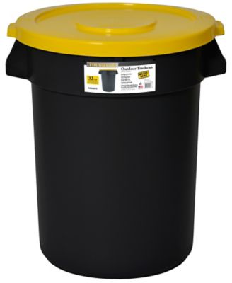 Image showing  32 gal. Heavy-Duty Outdoor Trash Can