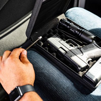 Image showing 8 th Vaultek 1 Gun 278.43 cu. ft. Biometric/Keypad Lock Barikade Series 1 Gun Safe, Black