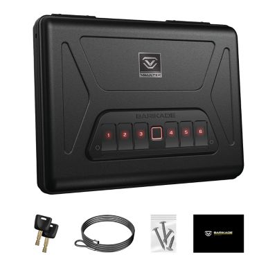 Image showing  Barikade Series 2, 1 Handgun, Biometric/Keypad, Pistol Safe, Black