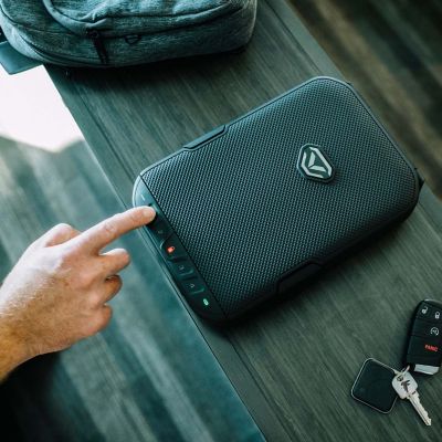 Image showing 7 th Vaultek 1 Gun 161.44 cu. ft. Electronic/Keypad Lock LifePod Handgun Case, Weather Resistant/Waterproof, Black