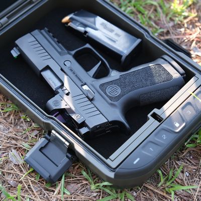 Image showing 8 th Vaultek 1 Gun 161.44 cu. ft. Electronic/Keypad Lock LifePod Handgun Case, Weather Resistant/Waterproof, Black