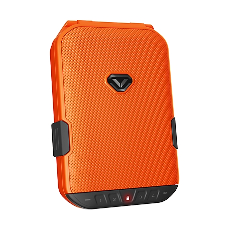 Vaultek LifePod, Weather Resistant 1-Gun Waterproof Electronic/Keypad Locking Handgun Case, Orange