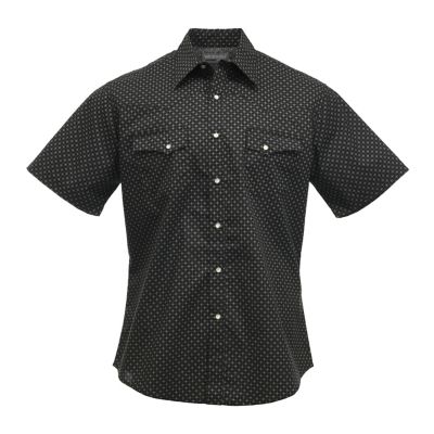 Wrangler Men's Wrancher Print Short Sleeve Shirt Wrangler shirts