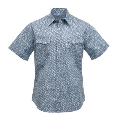 Wrangler Men's Wrancher Print Short Sleeve Shirt