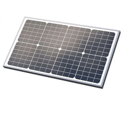 Ghost Controls 30W Monocrystalline Solar Panel Kit with Brackets, No Post