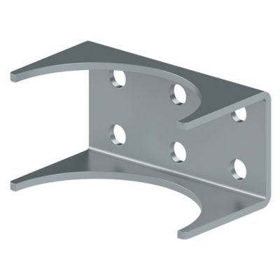 Ghost Controls Post Bracket Adapter for 4-in. Round Steel Post
