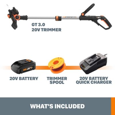 Image showing  GT 12 in. 20V Straight Shaft Cordless String Trimmer/Edger, Battery and Charger Included