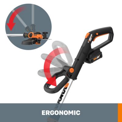 Image showing 6 th WORX GT 12 in. 20V Straight Shaft Cordless String Trimmer/Edger, Battery and Charger Included