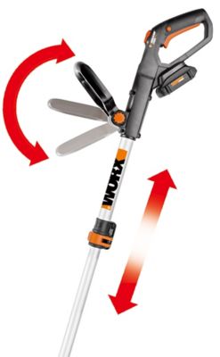 Image showing 7 th WORX GT 12 in. 20V Straight Shaft Cordless String Trimmer/Edger, Battery and Charger Included
