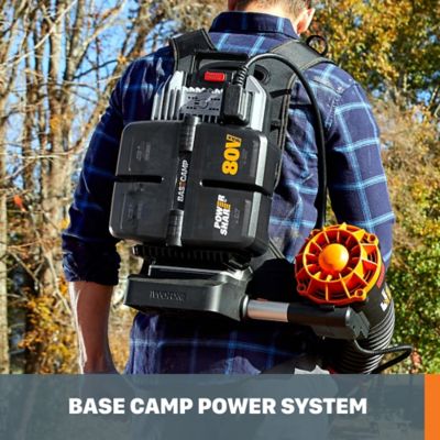 Image showing 5 th WORX Nitro 150 MPH/800 CFM 80V Cordless Backpack Leaf Blower, Battery and Charger Included