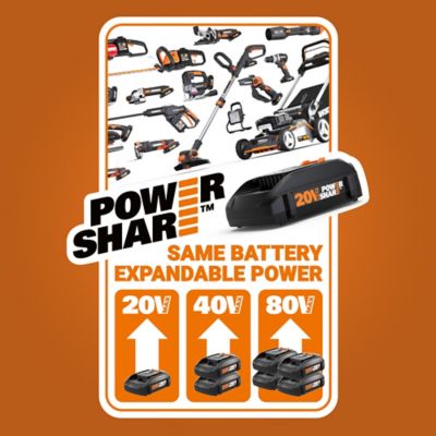 Image showing 7 th WORX Nitro 150 MPH/800 CFM 80V Cordless Backpack Leaf Blower, Battery and Charger Included
