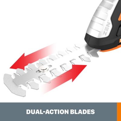 Image showing 7 th WORX 20V 4 in. Shear and 8 in. Shrubber Cordless Hedge Trimmer, Battery and Charger Included
