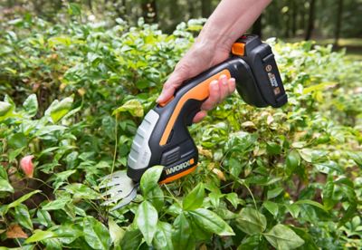 Image showing 8 th WORX 20V 4 in. Shear and 8 in. Shrubber Cordless Hedge Trimmer, Battery and Charger Included