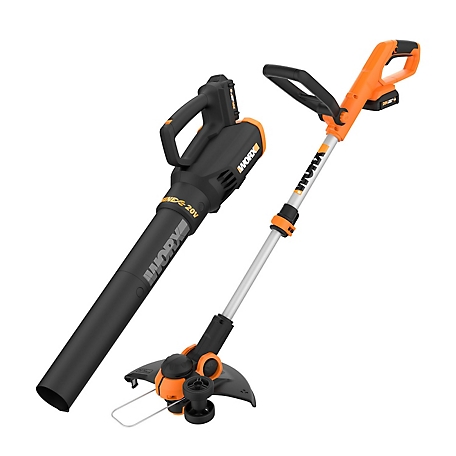 WORX Cordless 2 pc. Combo Tool Kit with (2) 20V Li-Ion Batteries, Includes WG162 and WG54