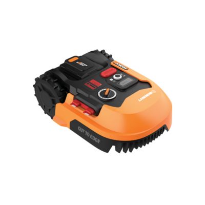 WORX 7 in. 20V Cordless Electric Landroid Fully Automated Compact Robotic Mower There are only a few places in the yard where they can’t go, so I bought a Worx 20” self propelled to cover that