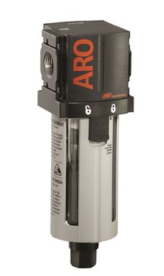 Image showing  1500 Series Compressed Air Filter, 3/8 in. NPT, Auto Drain, Poly Bowl with Guard, 0.3 Microns, F35231-301