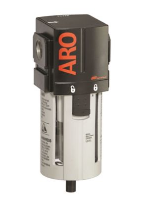 ARO 1/2 in. NPT 2000 Series Standard Air Compressor Filter, Manual Drain, Polycarbonate Bowl with Guard