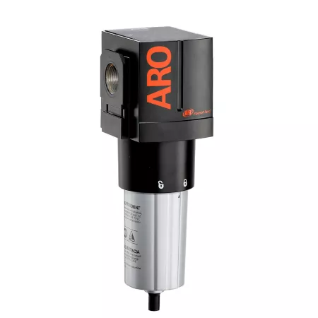 ARO 3000 Series Compressed Air Filter 3/4 in NPT Manual Drain Metal Bowl 5 Micron F35451-420 Filters Regulators & Lubricators