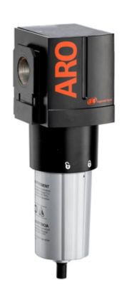 ARO 1 in. NPT 3000 Series Standard Air Compressor Filter, Manual Drain, Metal Bowl