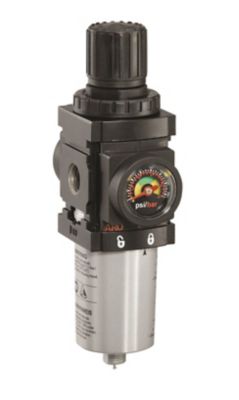 Image showing  1000 Series Piggyback Air Compressor Filter/Regulator, Poly Bowl