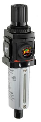 Image showing  1500 Series Piggyback Air Compressor Filter/Regulator, Metal Bowl