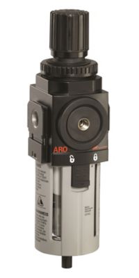 ARO 1/2 in. NPT 2000 Series Combination Air Compressor Filter and Regulator, Piggyback, Manual Drain