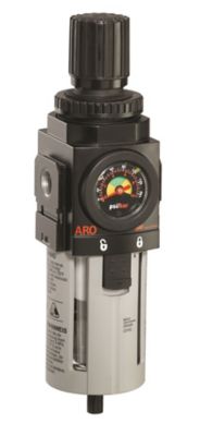 Image showing  3/4 in. NPT 2000 Series Piggyback Air Compressor Filter/Regulator with Gauge, Poly Bowl