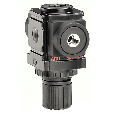 ARO 1/4 in. NPT 1000 Series Relieving Air Regulator, Standard Knob Control, 0 to 60 PSI
