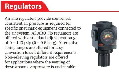 Image showing  1/4 in. NPT 1000 Series Non-Relieving Air Regulator, Standard Knob Control, 0 to 140 PSI