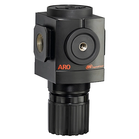 ARO 3000 Series Air Line Compressor Regulator with Gauge, 1 in. NPT