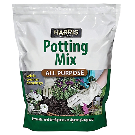 Harris 4 qt. All-Purpose Potting Soil with Worm Castings