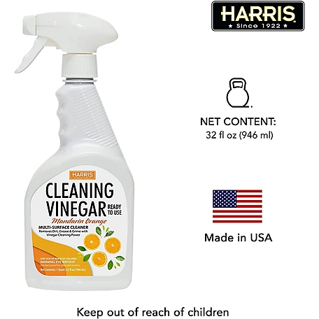 Harris Cleaning Vinegar Mandarin Orange Multi-Surface Cleaner, 32 oz.