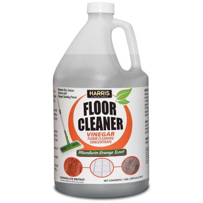 Harris Orange Vinegar Floor Cleaner for Use on Hardwood, Laminate, Vinyl and Tile Floors, 128 oz.