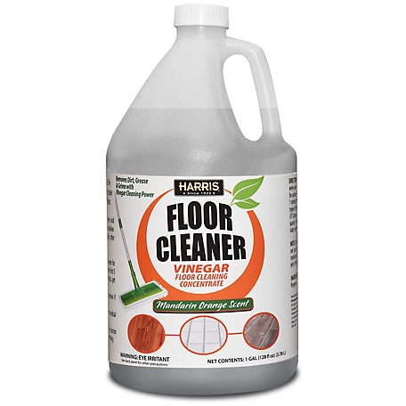Harris Orange Vinegar Floor Cleaner for Use on Hardwood, Laminate, Vinyl and Tile Floors, 128 oz.