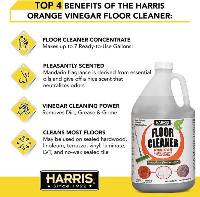 Image showing  1 gal. Orange Vinegar Floor Cleaner for Use on Hardwood, Laminate, Vinyl and Tile Floors
