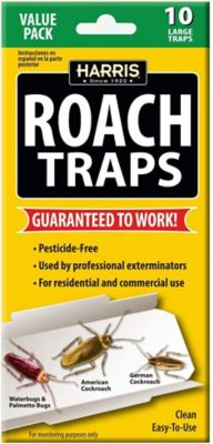 Harris Non-Toxic Glue Roach Traps, 10-Pack