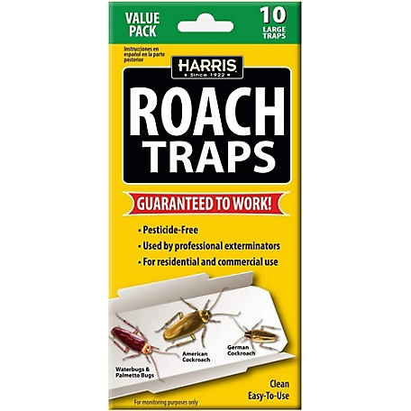 Harris Non-Toxic Glue Roach Traps, 10 pk.