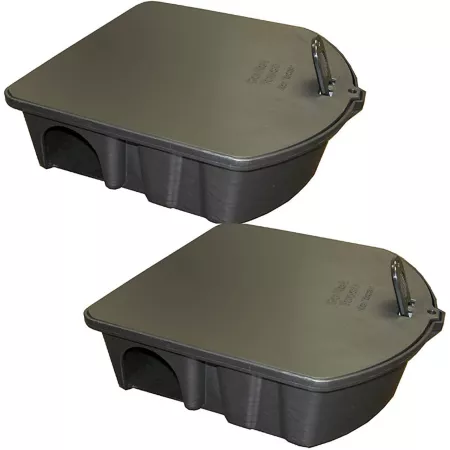 Harris Locking Bar Rat Bait Stations 2-Pack Animal & Rodent Bait