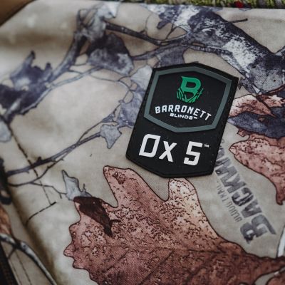 Image showing  4-Person Ox 5 Ground Hunting Blind, Durable Oxhide Fabric, Backwoods Camo