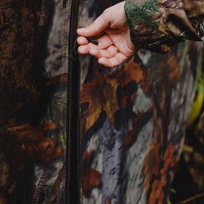 Image showing 2 th Barronett Blinds 3-Person Prowler 350 Portable Hunting Blind, Pop-Up Hub Blind, Bloodtrail Woodland