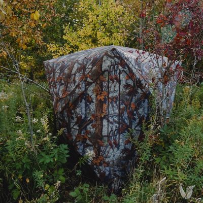 Image showing 5 th Barronett Blinds 3-Person Prowler 350 Portable Hunting Blind, Pop-Up Hub Blind, Bloodtrail Woodland