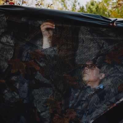 Image showing 7 th Barronett Blinds 3-Person Prowler 350 Portable Hunting Blind, Pop-Up Hub Blind, Bloodtrail Woodland