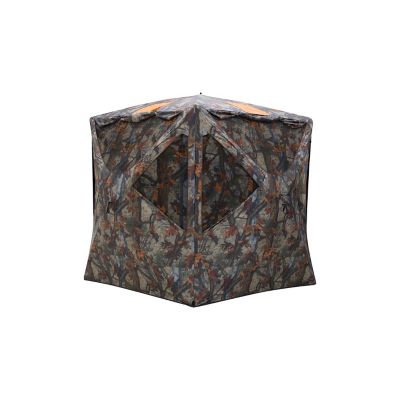Barronett Blinds Tag Out, Portable Hunting Blind, Pop-Up Hub Blind, 3-Person, Bloodtrail Woodland, TA350BT